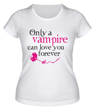 Женская футболка Любовь вампира