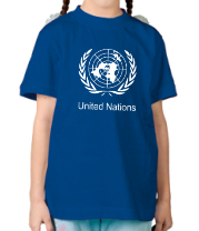 Детская футболка Эмблема ООН фото