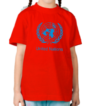 Детская футболка Эмблема ООН
