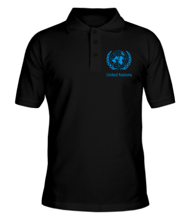 Мужская футболка поло Эмблема ООН
