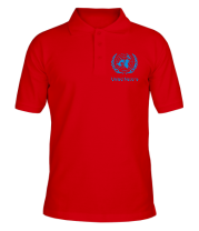 Мужская футболка поло Эмблема ООН фото