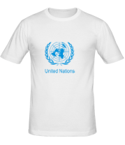 Мужская футболка Эмблема ООН фото