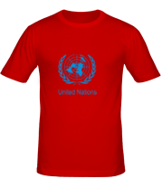Мужская футболка Эмблема ООН фото