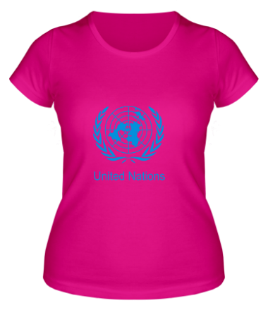 Женская футболка Эмблема ООН