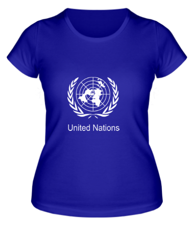 Женская футболка Эмблема ООН