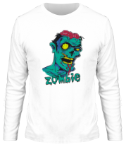 Мужская футболка длинный рукав Zombie (зомби) фото