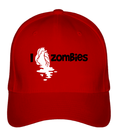 Бейсболка i love zombies