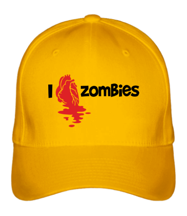 Бейсболка i love zombies