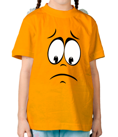 Детская футболка Печальный смайл
