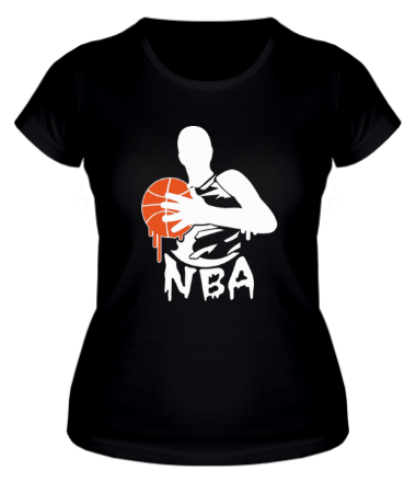 Женская футболка Баскетболист 