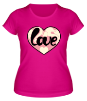 Женская футболка Надпись LOVE фото