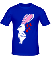 Мужская футболка Влюблённый зайчик (парная) фото