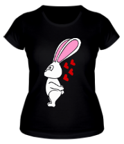 Женская футболка Влюблённый зайчик (парная) фото