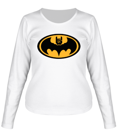 Женская футболка длинный рукав Batman rock