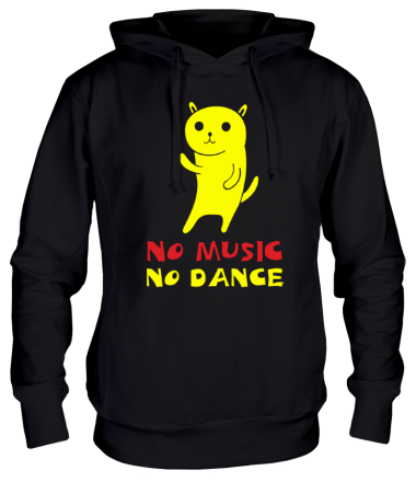 Толстовка худи No music no dance