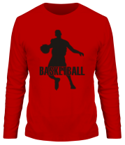 Мужская футболка длинный рукав Баскетбол (Basketball) фото