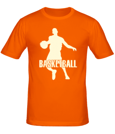 Мужская футболка Баскетбол (Basketball) glow