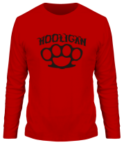 Мужская футболка длинный рукав Hooligan (хулиган) фото