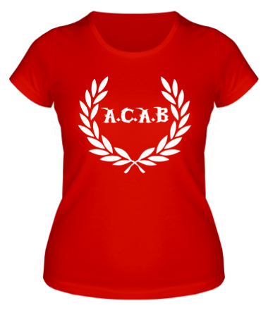 Женская футболка A.C.A.B
