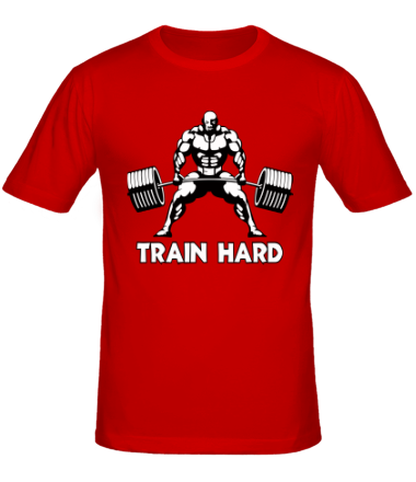 Мужская футболка Train hard