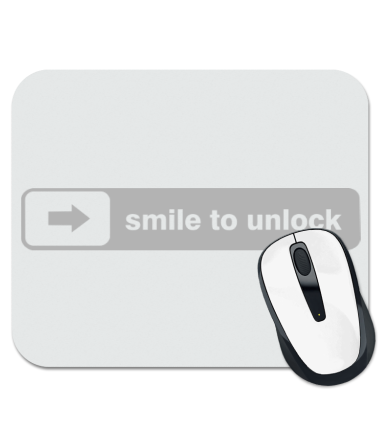 Коврик для мыши smile to unlock