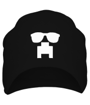 Шапка Minecraft logo в очках фото