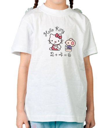 Детская футболка Китти с мышем