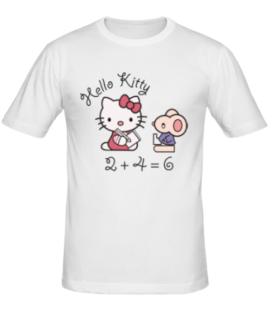 Мужская футболка Китти с мышем