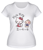 Женская футболка Китти с мышем фото