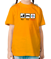 Детская футболка Главное в жизни - еда, сон, nissan. фото
