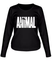 Женская футболка длинный рукав Animal main logo фото