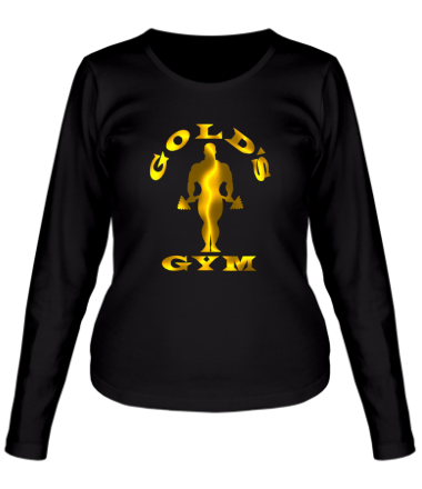 Женская футболка длинный рукав Gold's gym