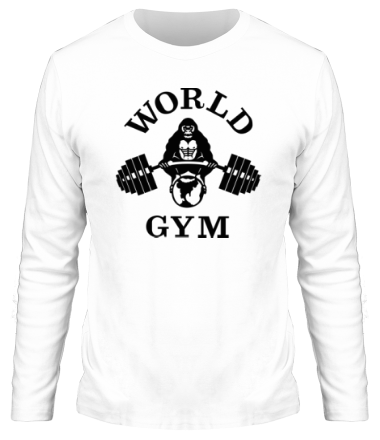 Мужская футболка длинный рукав World Gym