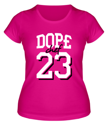 Женская футболка Dope chef 23
