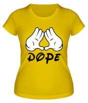 Женская футболка Dope hands фото