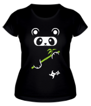 Женская футболка Panda ninja фото
