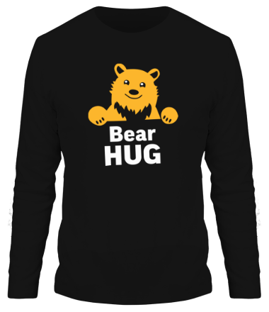 Мужская футболка длинный рукав Bear Hug (медвежьи объятия)