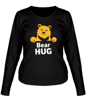 Женская футболка длинный рукав Bear Hug (медвежьи объятия) фото