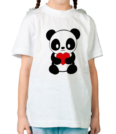 Детская футболка Пандочка с сердем