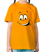 Детская футболка Радостный смайл glow фото