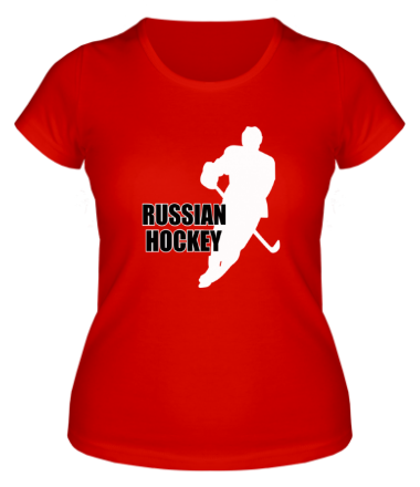 Женская футболка Русский хоккей (russian hockey)