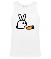 Мужская майка Заяц и морковка фото