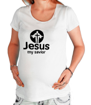 Футболка для беременных Jesus my savior