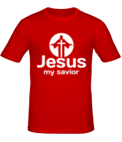 Мужская футболка Jesus my savior фото