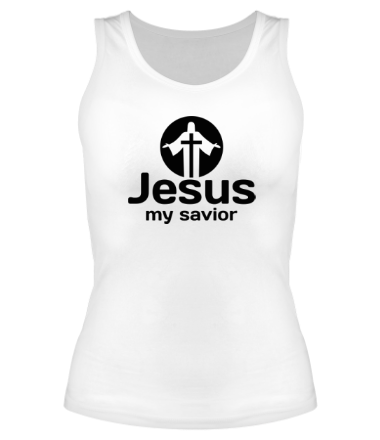 Женская майка борцовка Jesus my savior