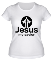 Женская футболка Jesus my savior фото