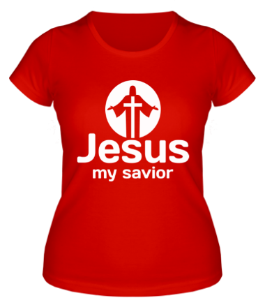 Женская футболка Jesus my savior