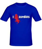 Мужская футболка i love zombies glow фото