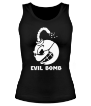 Женская майка борцовка Злая бомба (Evil bomb) фото