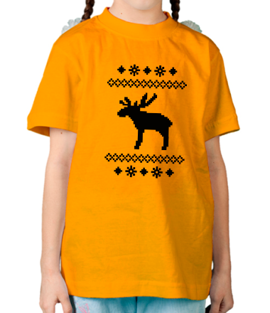 Детская футболка Свитер с оленем